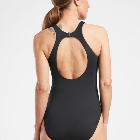NWT Athleta  Maldives One Piece Medium. Black - Picture 2 of 8
